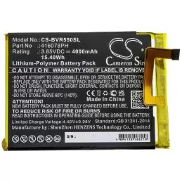 Li-Polymer Battery fits Blackview, Bv5500 3.85V, 4000mAh