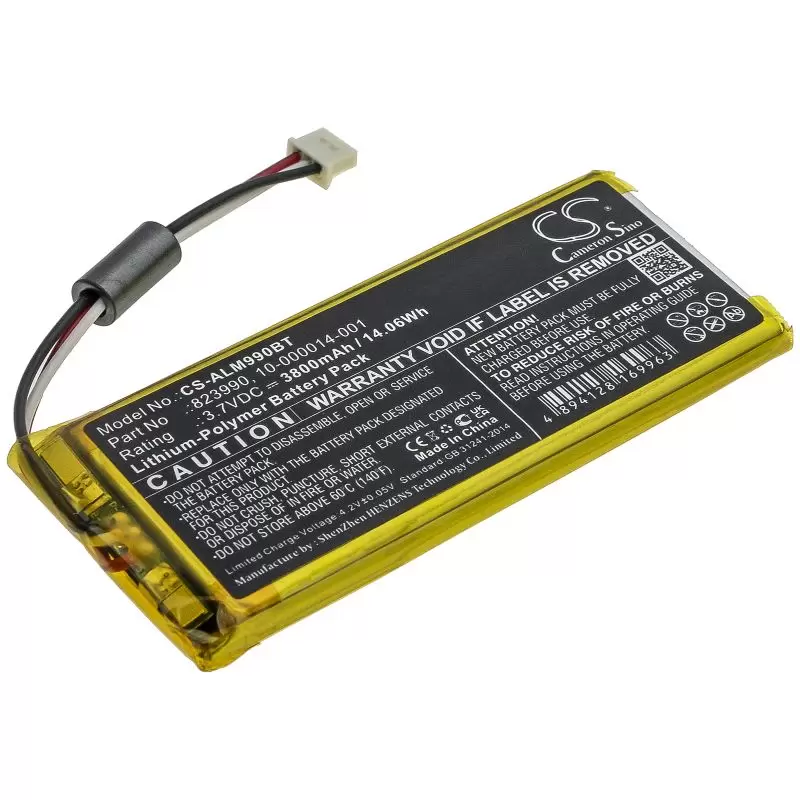 Li-MnO2 Battery fits Adt, Panel Smartthings 3.7V, 3800mAh