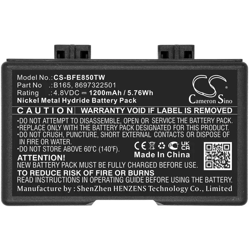 Ni-MH Battery fits Bosch, Hfe-165, Hfe-455, Hfe-85 4.8V, 1200mAh