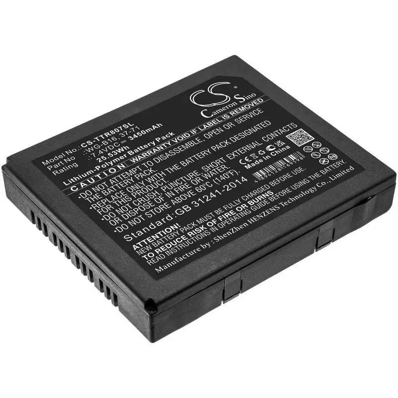 Li-Polymer Battery fits Triplett, Camview Ip Pro, Tri-8070, Tri-8071 7.4V, 3450mAh
