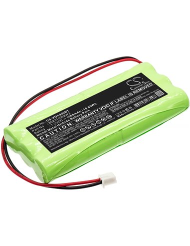 Ni-MH Battery fits Vesta, Composed, Gx9ml 7.2V, 1500mAh / 10.80Wh
