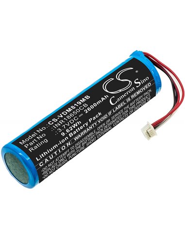 Li-ion Battery fits Vtech, Vm819 3.7V, 2600mAh / 9.62Wh