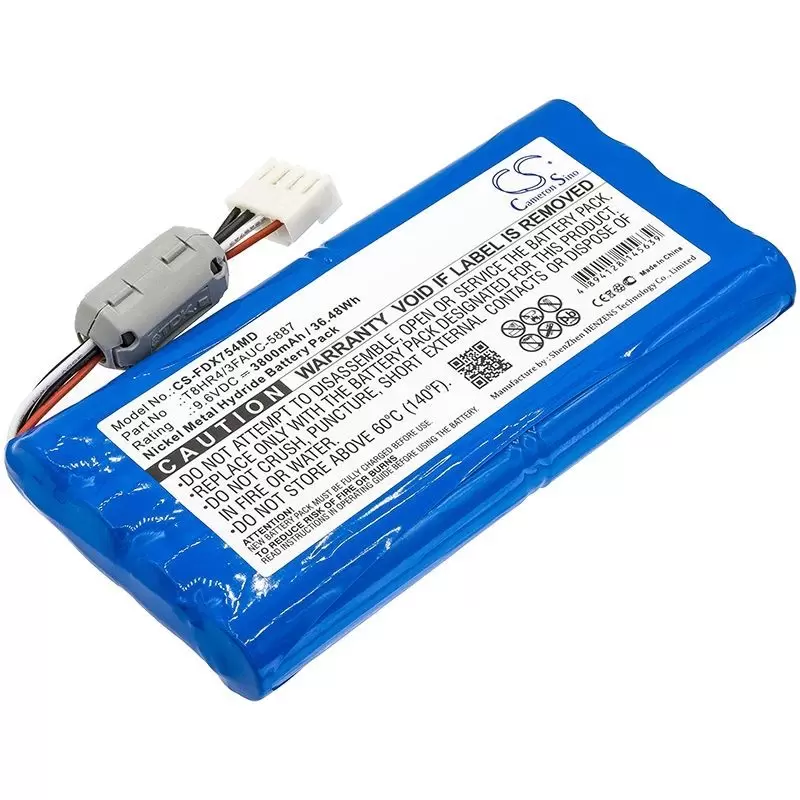Ni-MH Battery fits Fukuda, Fcp-7541, Fx-7540, Fx-7542 9.6V, 3800mAh