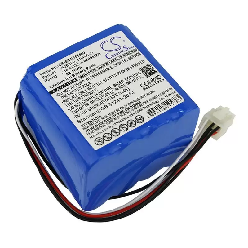 Li-ion Battery fits Bellavista, 1000, Respirator, 14.4V, 6400mAh