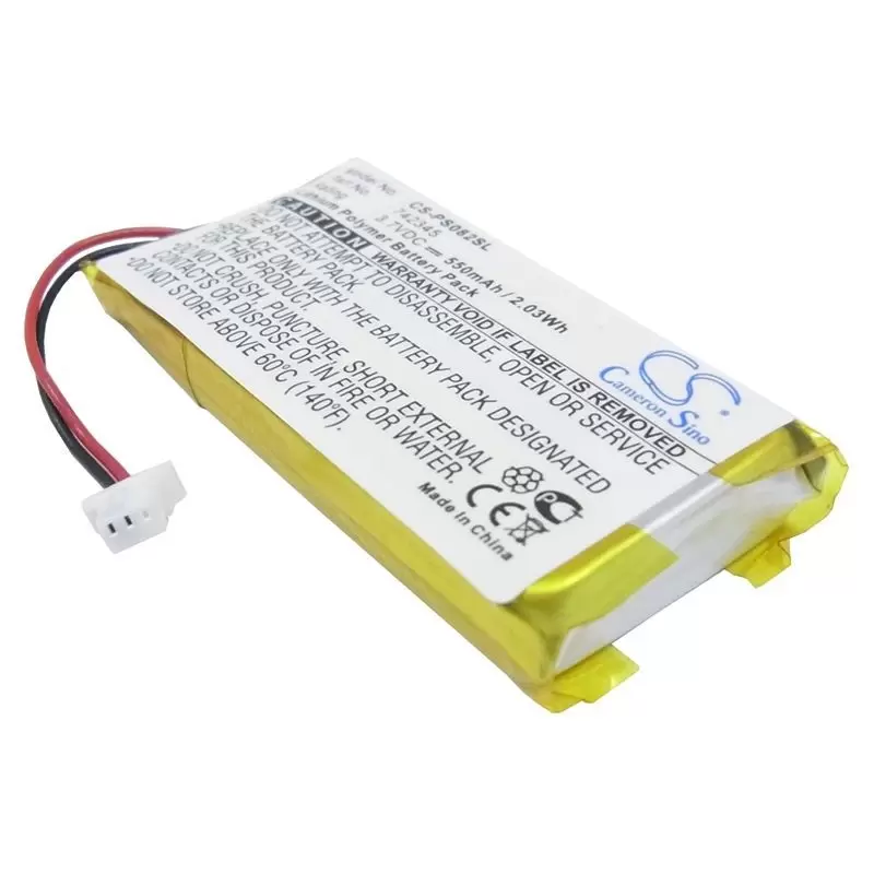 Li-Polymer Battery fits Philips, Gogear Hdd082/17 2gb, Part Number, Philips 3.7V, 550mAh