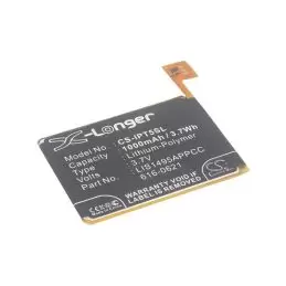 Li-Polymer Battery fits Apple, Ipod Touch 5, Ipod Touch 5th Generation, Part Number 3.7V, 1000mAh