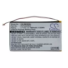 Li-Polymer Battery fits Samsung, Napster Mp3 Player, Pmpsgy910, Y910 3.7V, 1600mAh
