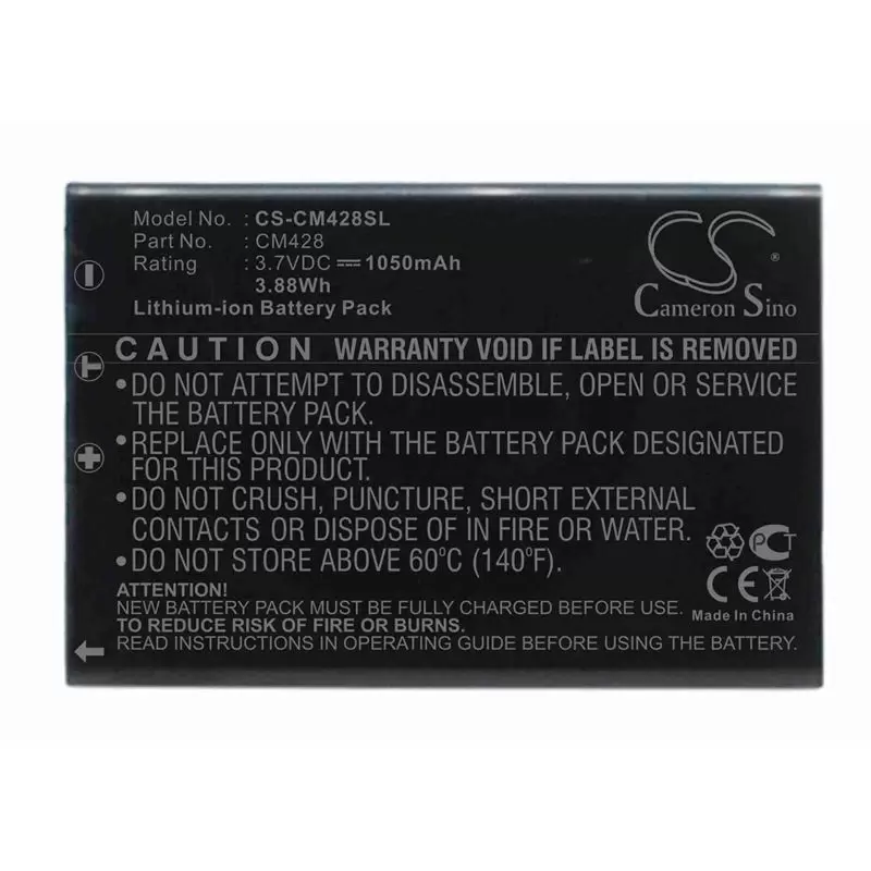 Li-ion Battery fits Creative, Divi Cam 428 Portable Mp3 Player 3.7V, 1050mAh