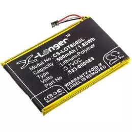 Li-Polymer Battery fits Logitech, Mx Master, Touchpad T650, Part Number 3.7V, 500mAh